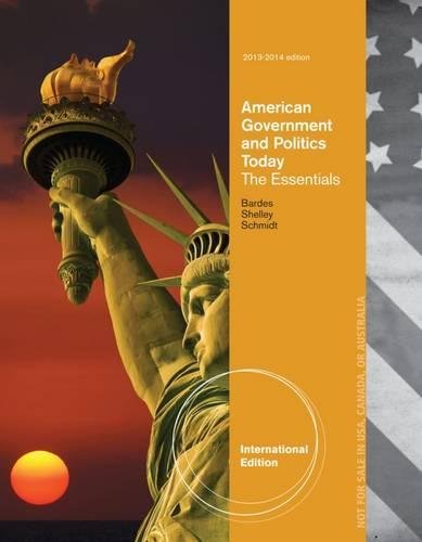 Beispielbild fr American Government and Politics Today: Essentials 2013-2014 Edition, International Edition zum Verkauf von Phatpocket Limited