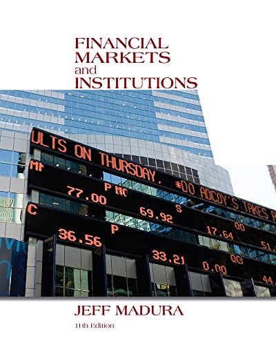 Imagen de archivo de Financial Markets and Institutions (with Stock Trak Coupon) a la venta por SecondSale