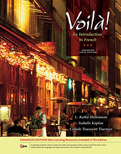 Imagen de archivo de Voila! An Introduction to French, Enhanced (with Audio CD) (World Languages) a la venta por HPB-Red