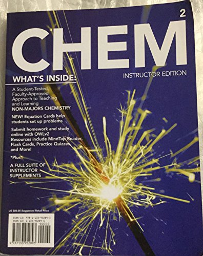 Imagen de archivo de CHEM 2 Instructor's Edition 2015 2nd Edition a la venta por Better World Books