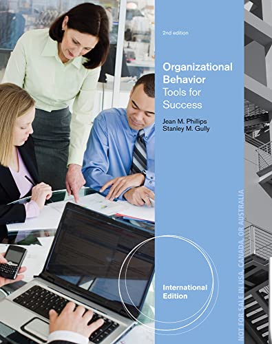 Imagen de archivo de Organizational Behavior Tools for Success, International Edition a la venta por PBShop.store UK