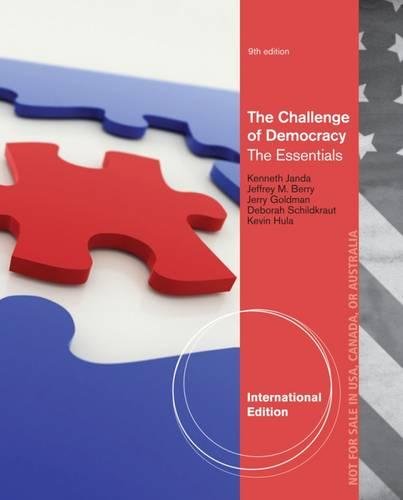 Stock image for The Challenge of Democracy Essentials: American Government in Global Politics, the Essentials for sale by Phatpocket Limited