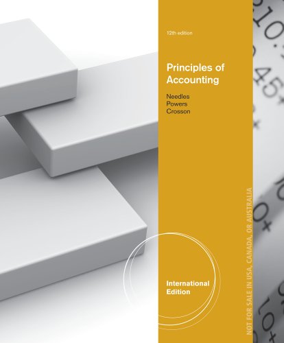 Principles of Accounting - Needles, Belverd, Powers, Marian