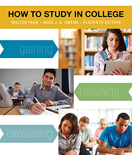 Imagen de archivo de How to Study in College a la venta por Facetextbooks