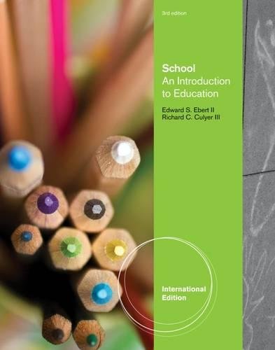 Stock image for SCHOOL AN INTRODUCTION TO EDUCATION 3ED (IE) (PB 2014) for sale by SMASS Sellers