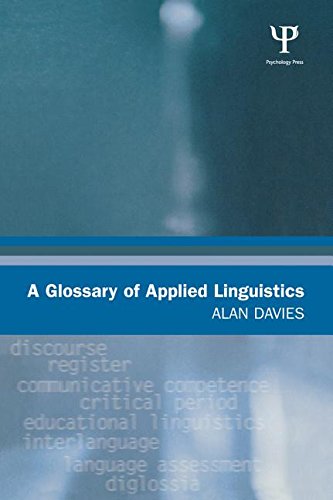 A Glossary of Applied Linguistics (9781135468446) by Davies, Alan