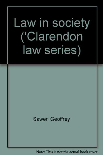 Law in Society (Clarendon Law Series)