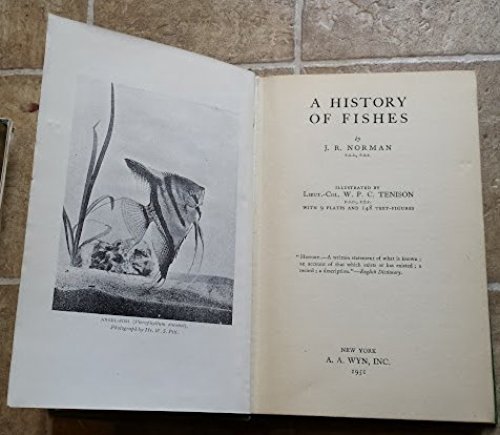 9781135625177: A History of Fishes