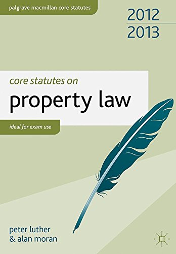 Imagen de archivo de Core Statutes on Property Law a la venta por Books Puddle