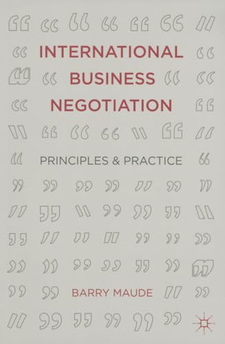 Imagen de archivo de International Business Negotiation: Principles and Practice a la venta por SecondSale