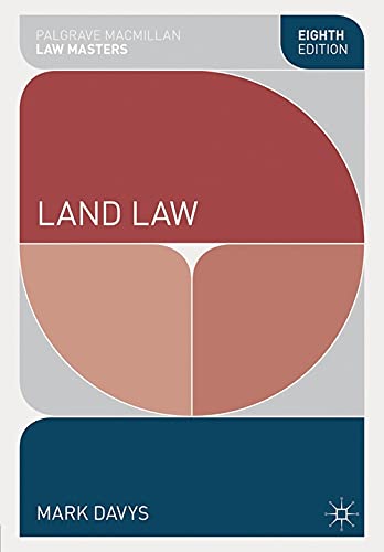 Beispielbild fr Land Law (Palgrave Macmillan Law Masters) zum Verkauf von WorldofBooks