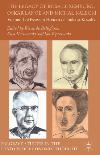 9781137335593: The Legacy of Rosa Luxemburg, Oskar Lange and Micha? Kalecki: Volume 1 of Essays in Honour of Tadeusz Kowalik (Palgrave Studies in the History of Economic Thought)