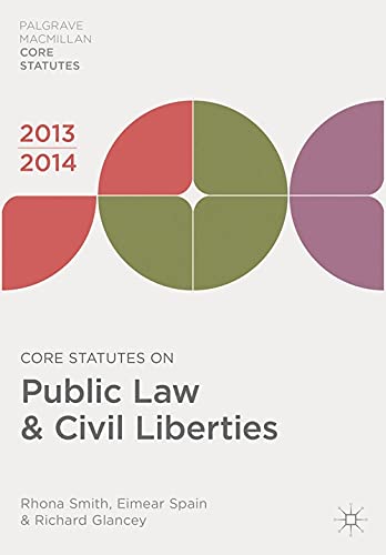 Beispielbild fr Core Statutes on Public Law and Civil Liberties 2013-14 (Palgrave Macmillan Core Statutes) zum Verkauf von WorldofBooks