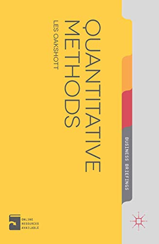 Beispielbild fr [ Quantitative Methods Oakshott, Les ( Author ) ] { Paperback } 2014 zum Verkauf von Bahamut Media