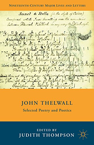 9781137344823: John Thelwall: Selected Poetry and Poetics