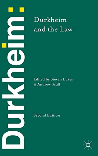 9781137352408: Durkheim and the Law
