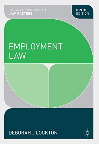 Imagen de archivo de Employment Law (Macmillan Law Masters) a la venta por WorldofBooks