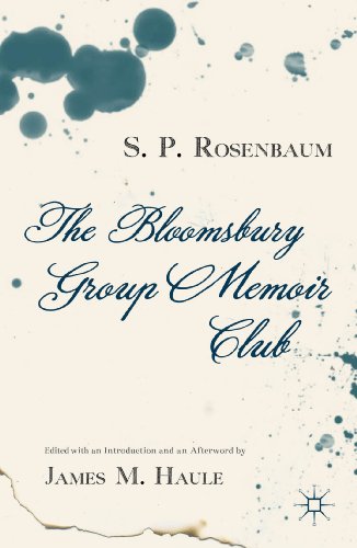 Beispielbild fr The Bloomsbury Group Memoir Club zum Verkauf von Blackwell's