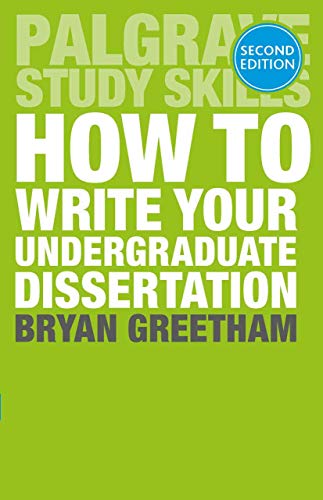 Beispielbild fr How to Write Your Undergraduate Dissertation (Macmillan Study Skills) zum Verkauf von WorldofBooks