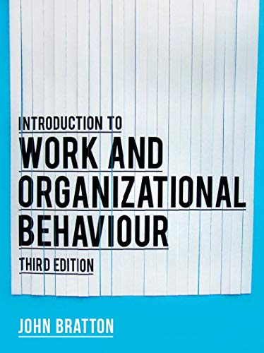 Stock image for Introduction to Work and Organizational Behaviour (3rd Edn) for sale by Anybook.com