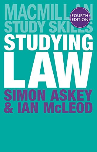 Stock image for Studying Law (Macmillan Study Skills) for sale by AwesomeBooks