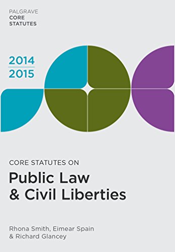 Stock image for Core Statutes on Public Law & Civil Liberties 2014-15 (Palgrave Core Statutes) for sale by WorldofBooks
