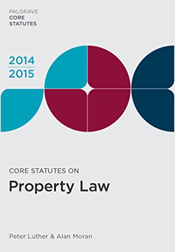 Imagen de archivo de Core Statutes on Property Law 2014-15 (Palgrave Core Statutes) a la venta por Prominent Books