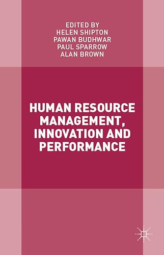 9781137465184: Human Resource Management, Innovation and Performance