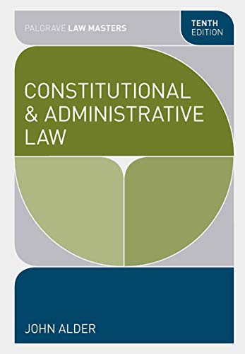 Beispielbild fr Constitutional and Administrative Law (Palgrave Law Masters) zum Verkauf von WorldofBooks
