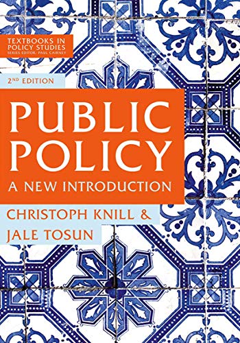 Imagen de archivo de Public Policy: A New Introduction (Textbooks in Policy Studies, 4) a la venta por Greenway