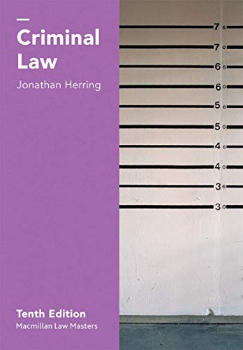 Beispielbild fr Criminal Law (Palgrave Law Masters) zum Verkauf von AwesomeBooks