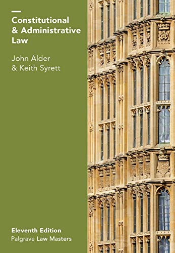Beispielbild fr Constitutional and Administrative Law (Palgrave Law Masters) zum Verkauf von AwesomeBooks
