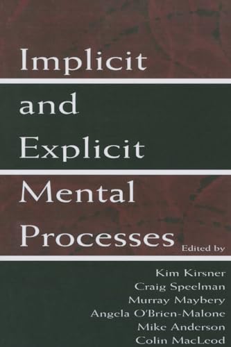 Beispielbild fr Implicit and Explicit Mental Processes zum Verkauf von Blackwell's