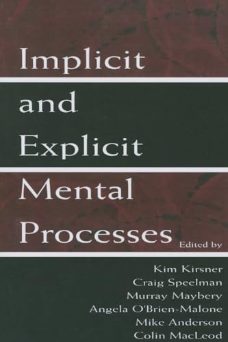 Stock image for Implicit and Explicit Mental Processes for sale by Blackwell's