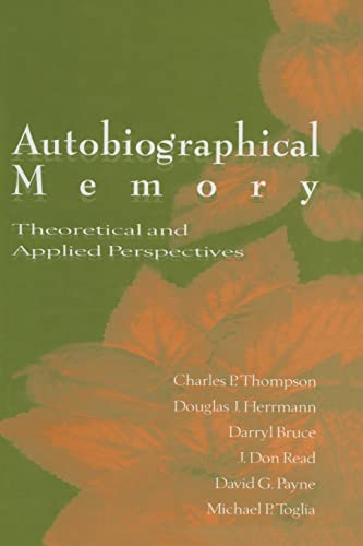 Stock image for Autobiographical Memory: Theoretical and Applied Perspectives for sale by Revaluation Books