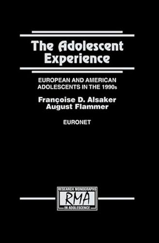 Beispielbild fr The Adolescent Experience (Research Monographs in Adolescence Series) zum Verkauf von Chiron Media
