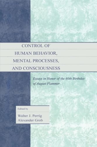 Beispielbild fr Control of Human Behavior, Mental Processes, and Consciousness zum Verkauf von Blackwell's