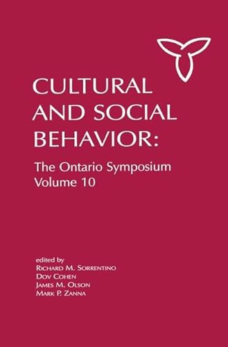 Beispielbild fr Culture and Social Behavior zum Verkauf von Blackwell's