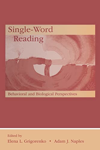 Beispielbild fr Single-Word Reading: Behavioral and Biological Perspectives zum Verkauf von Blackwell's