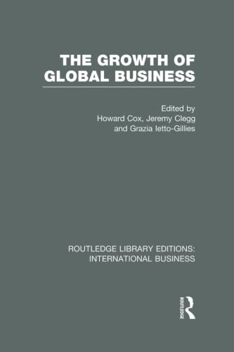 Beispielbild fr The Growth of Global Business zum Verkauf von Blackwell's
