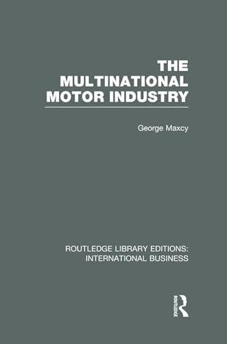 Stock image for The Multinational Motor Industry for sale by Blackwell's