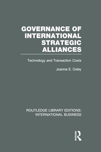 Stock image for Governance of International Strategic Alliances (RLE International Business) (Routledge Library Editions: International Business) for sale by Chiron Media