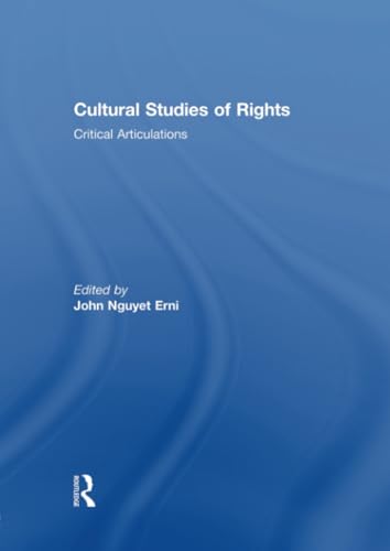 Imagen de archivo de Cultural Studies of Rights a la venta por Chiron Media