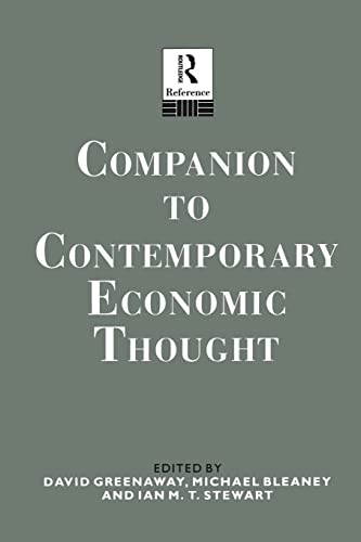 Imagen de archivo de Companion to Contemporary Economic Thought (Routledge Companion Encyclopedias) a la venta por Chiron Media