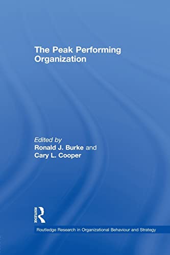 9781138011410: The Peak Performing Organization (Routledge Research in Strategic Management)