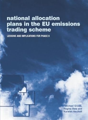 Imagen de archivo de National Allocation Plans in the EU Emissions Trading Scheme a la venta por Blackwell's
