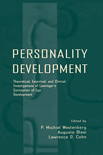 Beispielbild fr Personality Development: Theoretical, Empirical, and Clinical Investigations of Loevinger's Conception of Ego Development zum Verkauf von Blackwell's