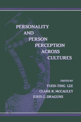 Imagen de archivo de Personality and Person Perception Across Cultures a la venta por Blackwell's