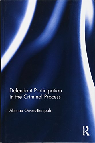 Stock image for Defendant Participation in the Criminal Process for sale by Chiron Media