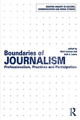 Beispielbild fr Boundaries of Journalism zum Verkauf von Blackwell's